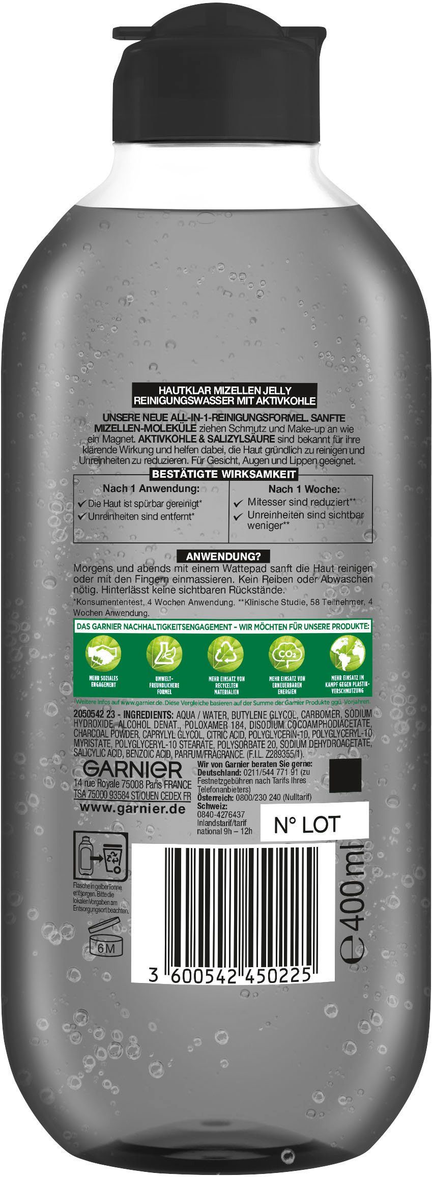 Mizellen SkinActive Gesichtswasser Reinigung Jelly GARNIER