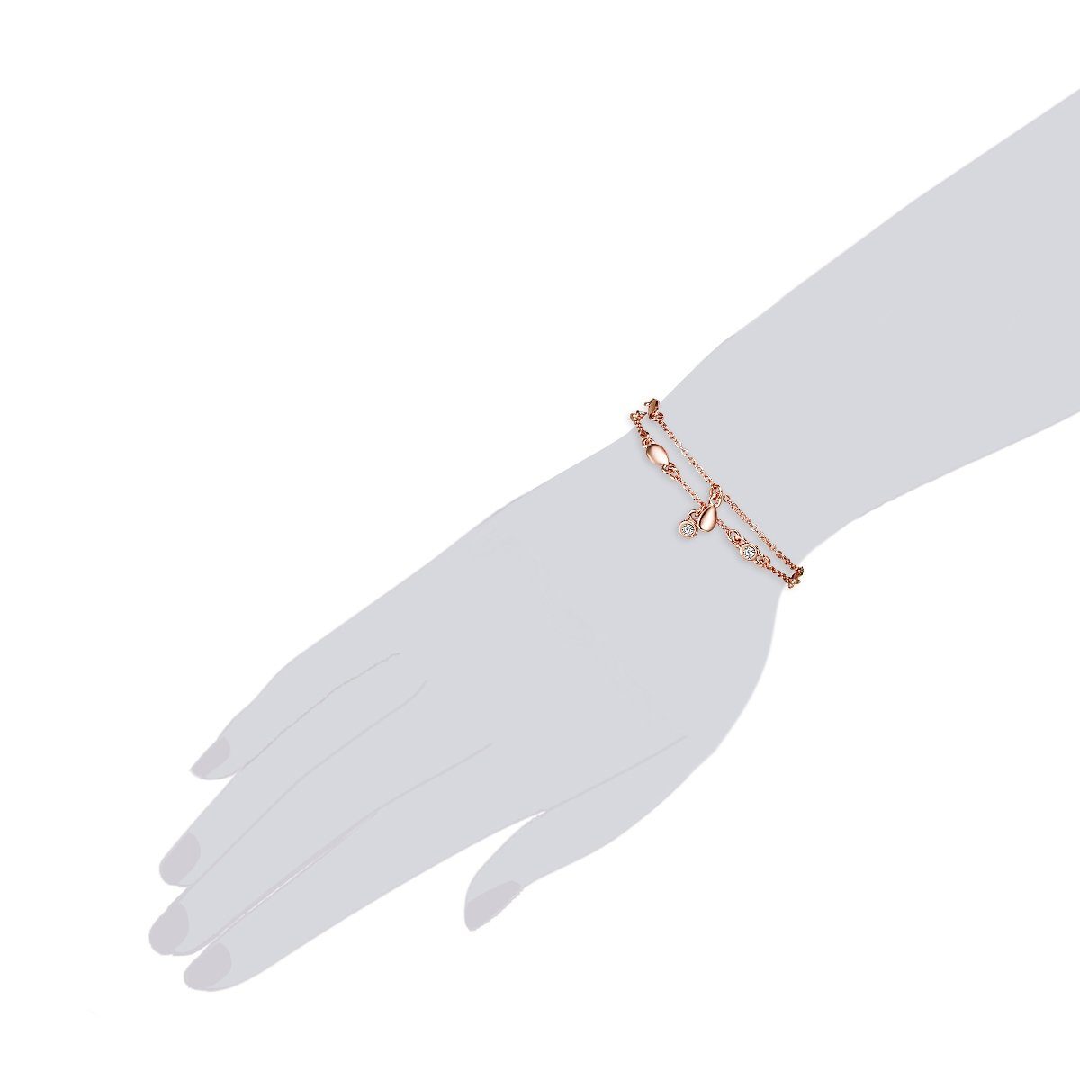 Lulu & Jane Armband roségold, verziert günstig online kaufen