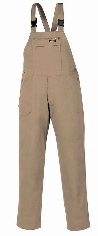 TRIZERATOP Arbeitslatzhose Latzhose 290 g/m² khaki Größe 56 (1-tlg)