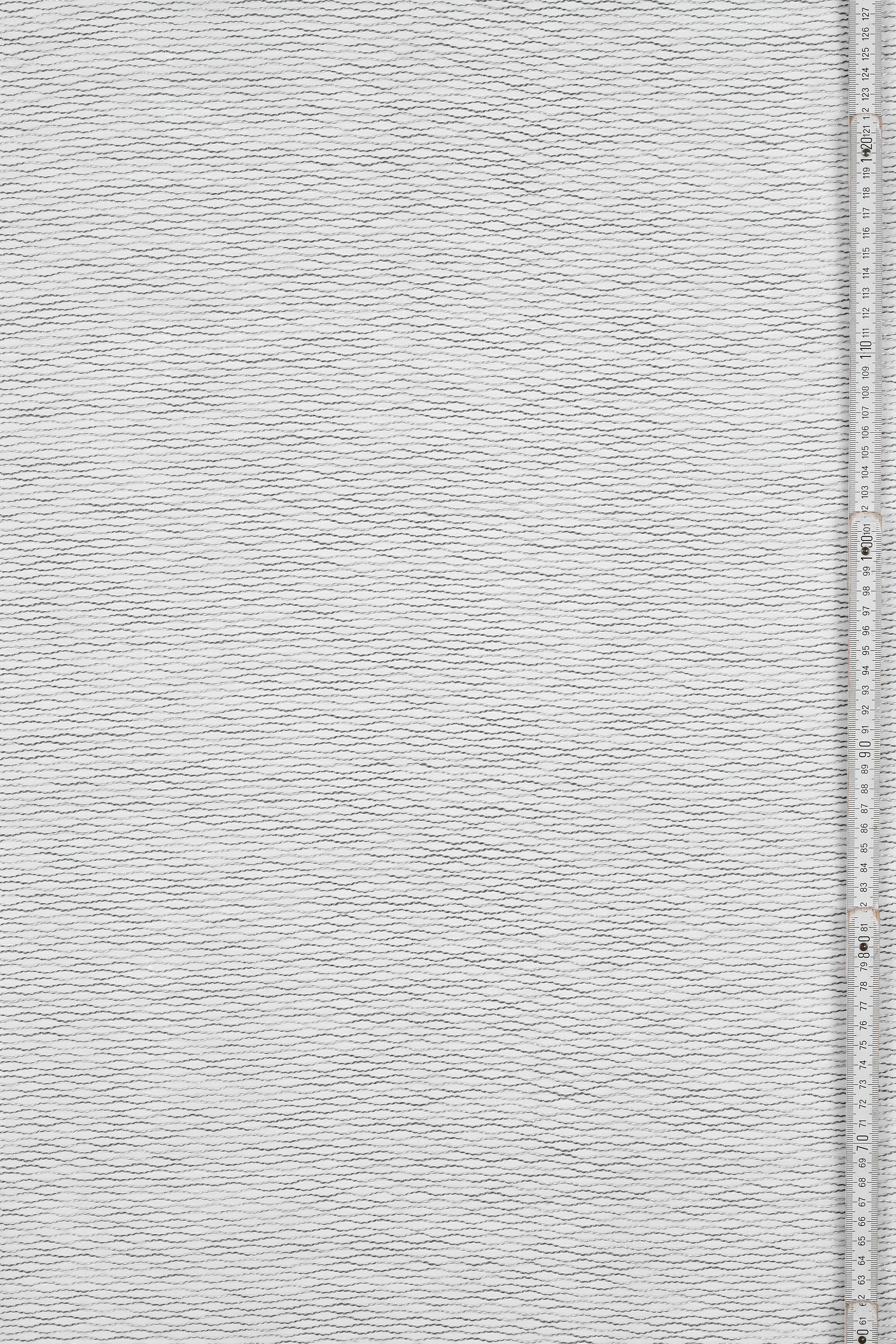 Jaquard-Voile Vorhang (1 grau transparent, Stoff Schlaufen GARDINIA, St), verdeckte Jaquard-Voile,
