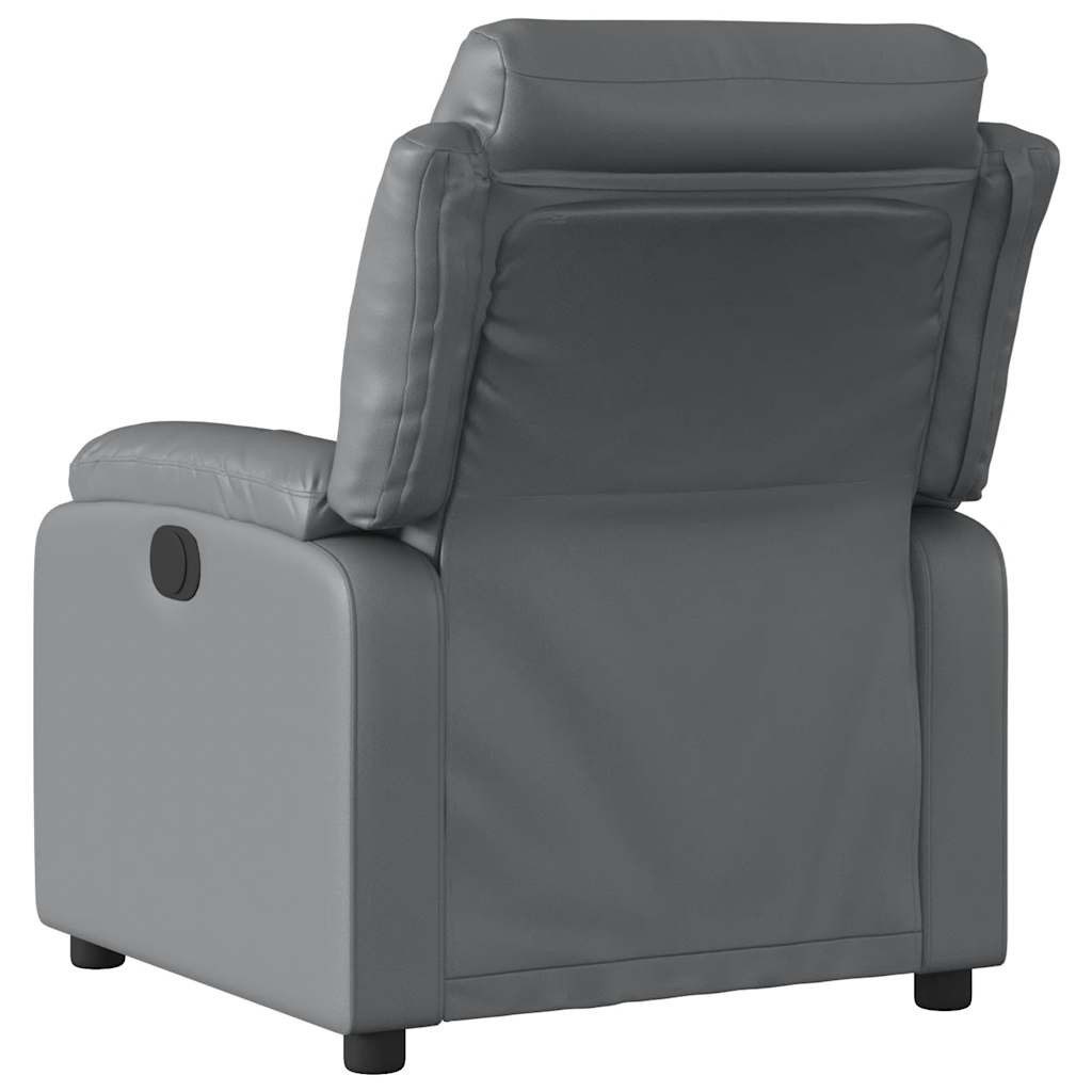 vidaXL Sessel Relaxsessel Grau Kunstleder (1-St) günstig online kaufen