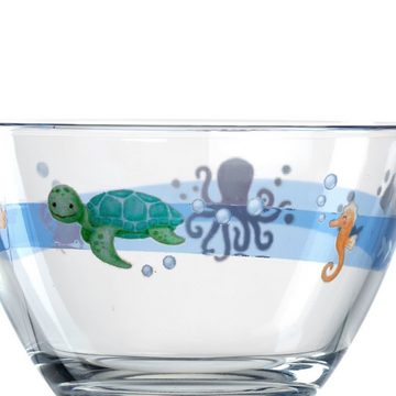 LEONARDO Kinderschale Meer BAMBINI AVVENTURA, Glas, (Set, 6-tlg), 12 cm, Kalk-Natron-Glas