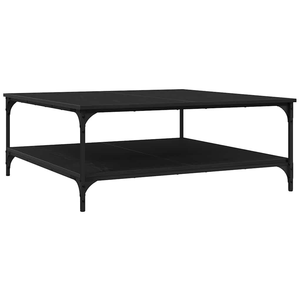vidaXL Nachttisch Couchtisch Schwarz Eichen-Optik 100 x 100 x 40 cm Holzwerkstoff (1-St)