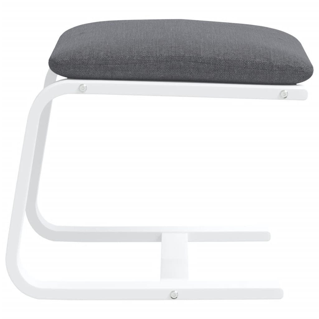 vidaXL Polsterhocker Fußhocker Dunkelgrau 51x41x40 cm Stoff (1 St) – Bild 5 von 5