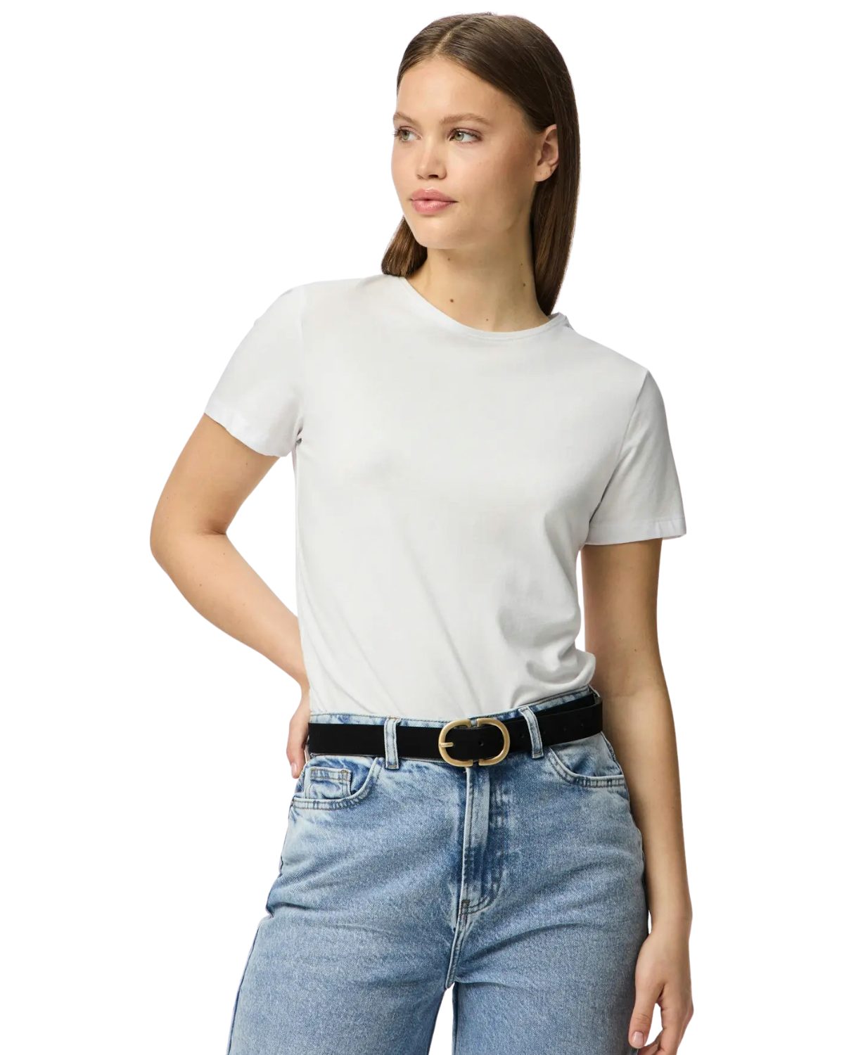 pieces Ledergürtel (Spar-Set, 2er-Pack) Damen-Gürtel mit klassischer Schnalle