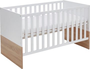arthur berndt Babymöbel-Set Babyzimmer Set »Jana« 2-teilig, (Spar-Set, 2-St), bestehend aus Kinderbett und Wickelkommode