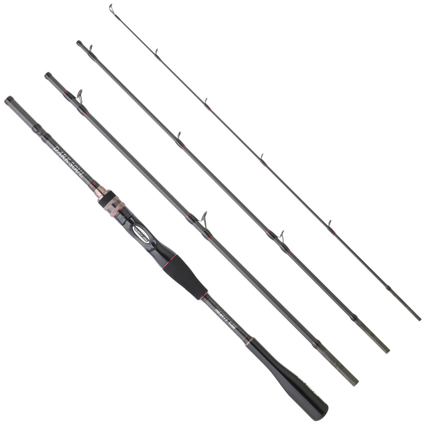 Hearty Rise Spinnrute Hearty Rise Dark Soul Travel Casting 2,30m 20-80g - Reiserute