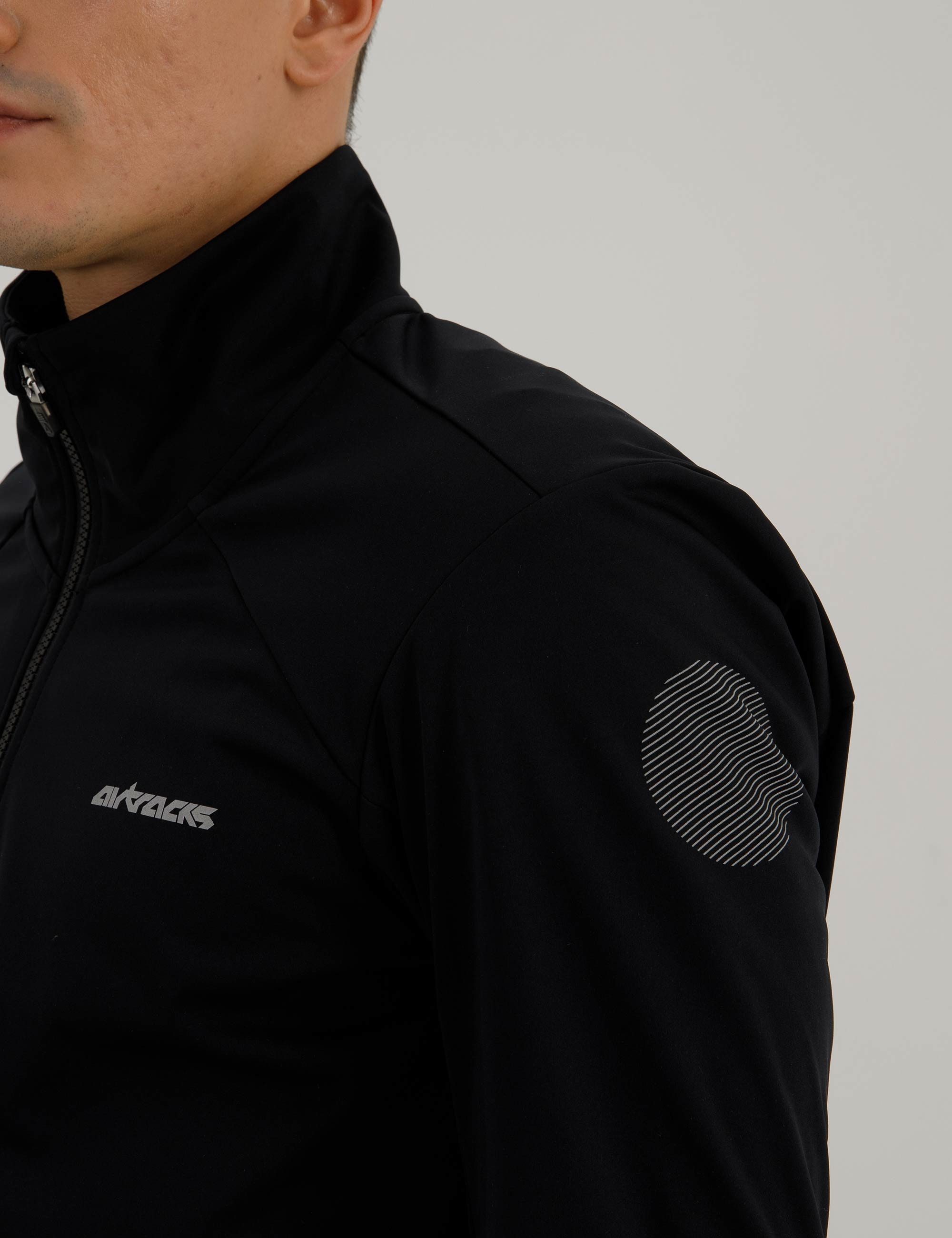 Airtracks Fahrradjacke Herren Winter Thermo Softshell Fahrradjacke Advance Line (Softshell - Wind und Wasserdicht, Funktions Jacke) für die kalte Jahreszeit Her – Bild 5 von 5