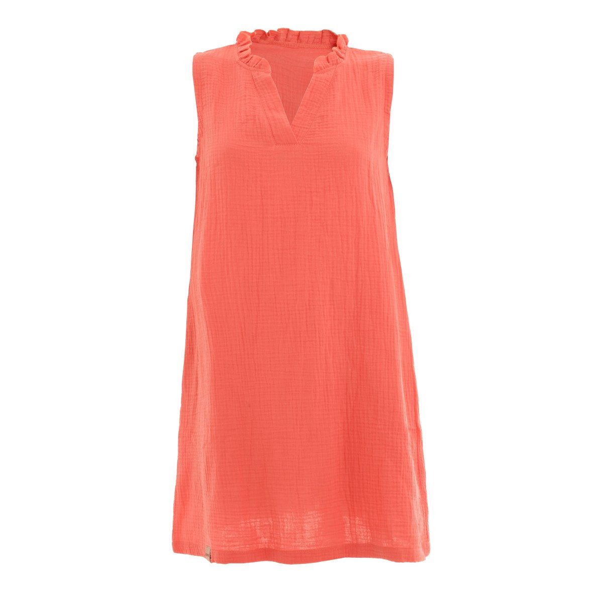 Knit Factory Strickkleid Sola Sunset Orange 36 38 36/38 (Spar-Set, 1-tlg., 1 x Sola Kleid Sunset Orange - 36/38) Modell Sola, für Frühjahr, Sommer