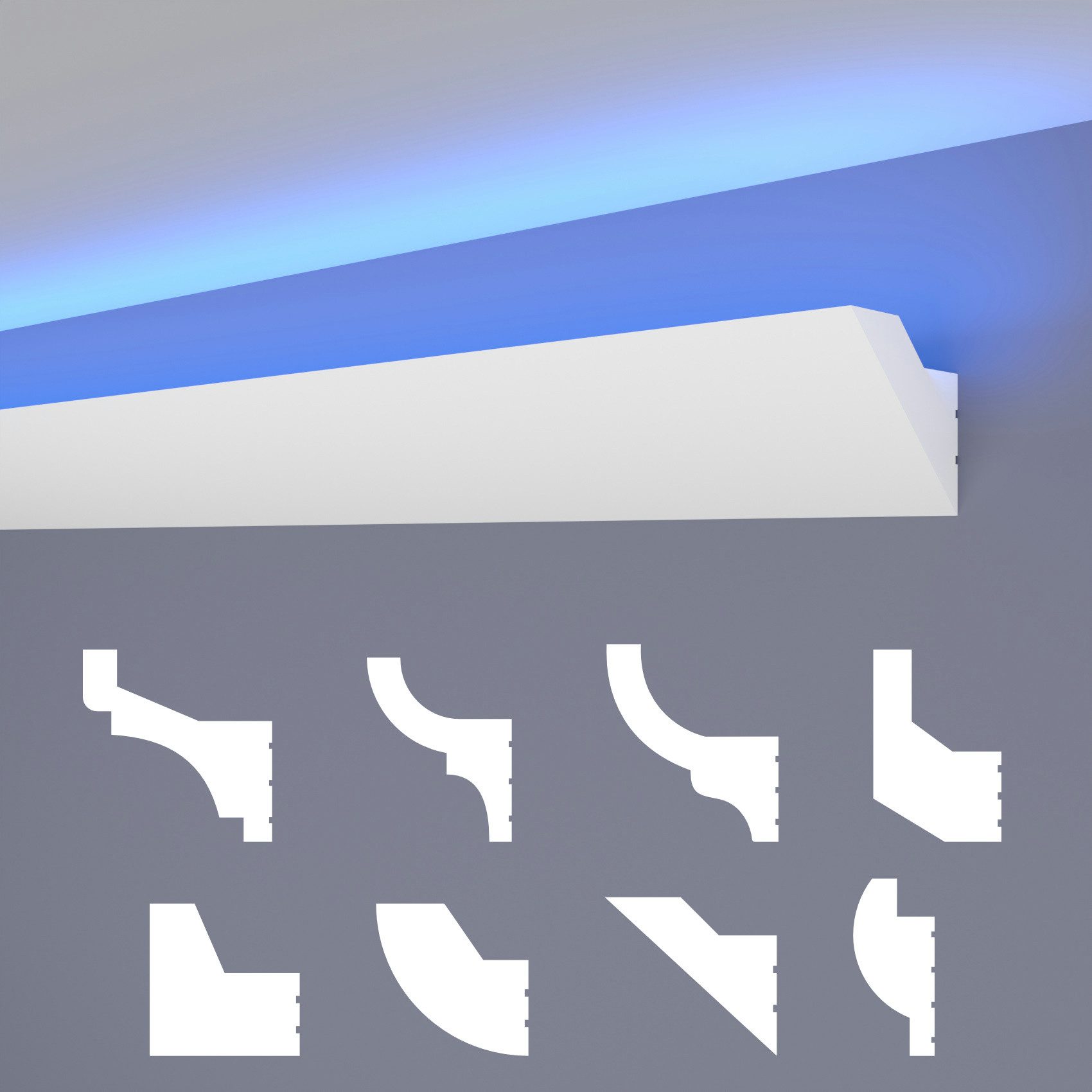 HEXIMO Eckprofil HLED 24 (LED Stuckleisten klassisch, XPS Styropor indirekt günstig online kaufen