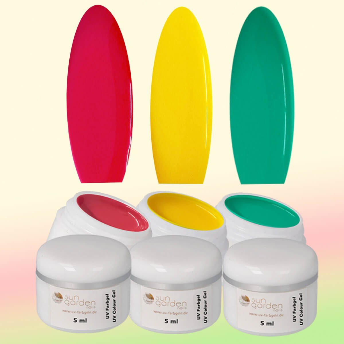 Sun Garden Nails Nagellack-Set Nagelstudio Nail Set ohne UV Gerät "Galaxy"