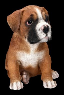 Figuren Shop GmbH Tierfigur Boxer Hund Welpen Figur - süße Dekofigur Tierdeko