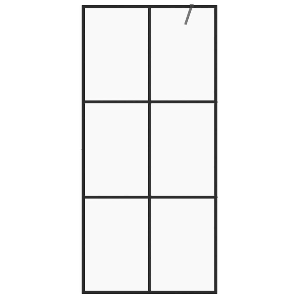 vidaXL Duschwand 90 x 195 cm Walk In Duschwand für Begehbare Dusche mit Klarem ESG Glas