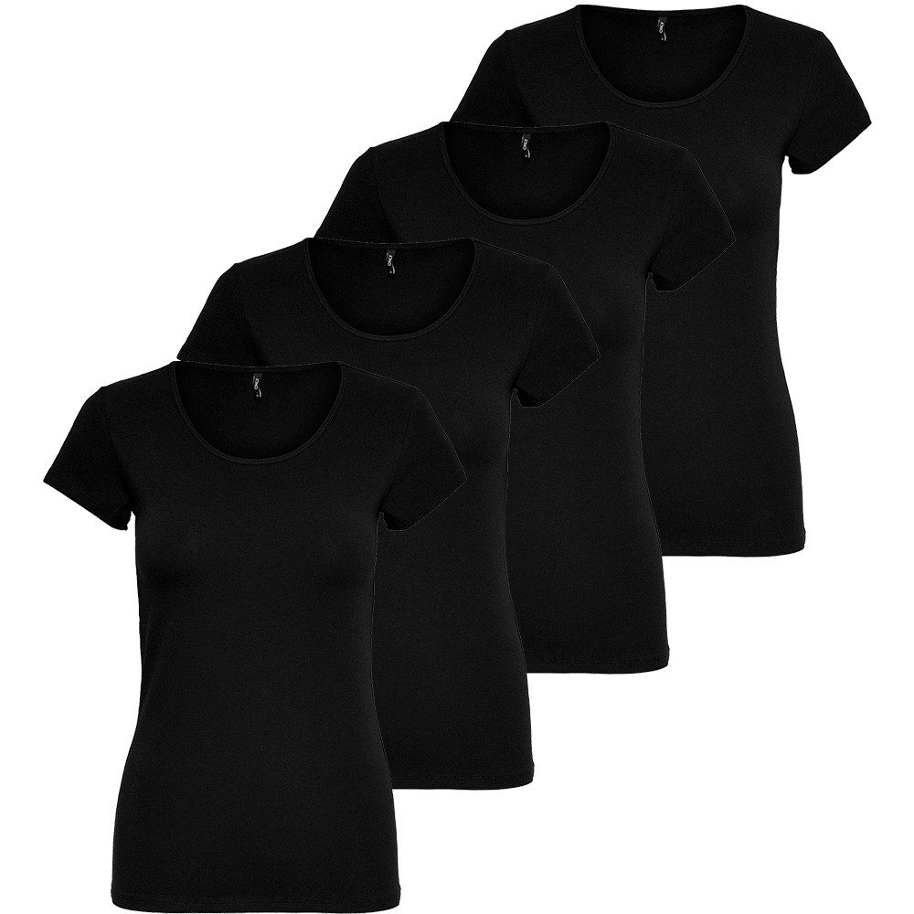 ONLY T-Shirt ONLY Damen 4er Pack günstig online kaufen
