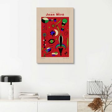 Posterlounge Holzbild Exhibition Posters, Joan Miró - Process, Wohnzimmer Malerei