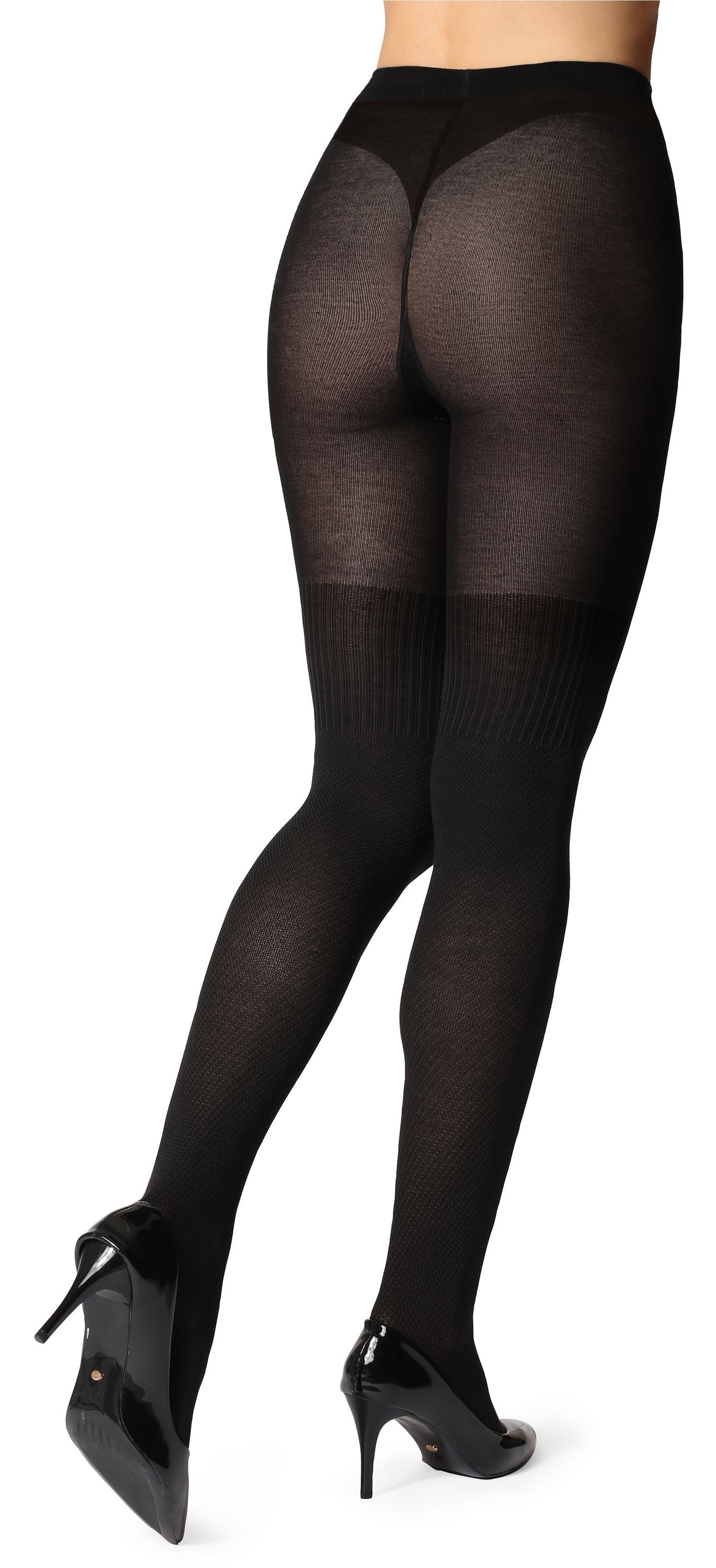 Bellivalini Strumpfhose Damen Strumpfhose aus Baumwolle BLV-1116 100 DEN (1 St) – Bild 4 von 5