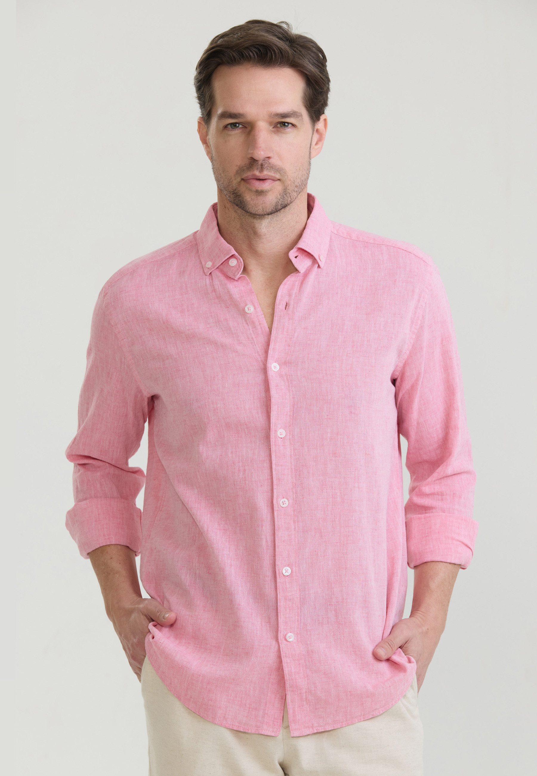 Felix Hardy Langarmhemd Basic Hemd