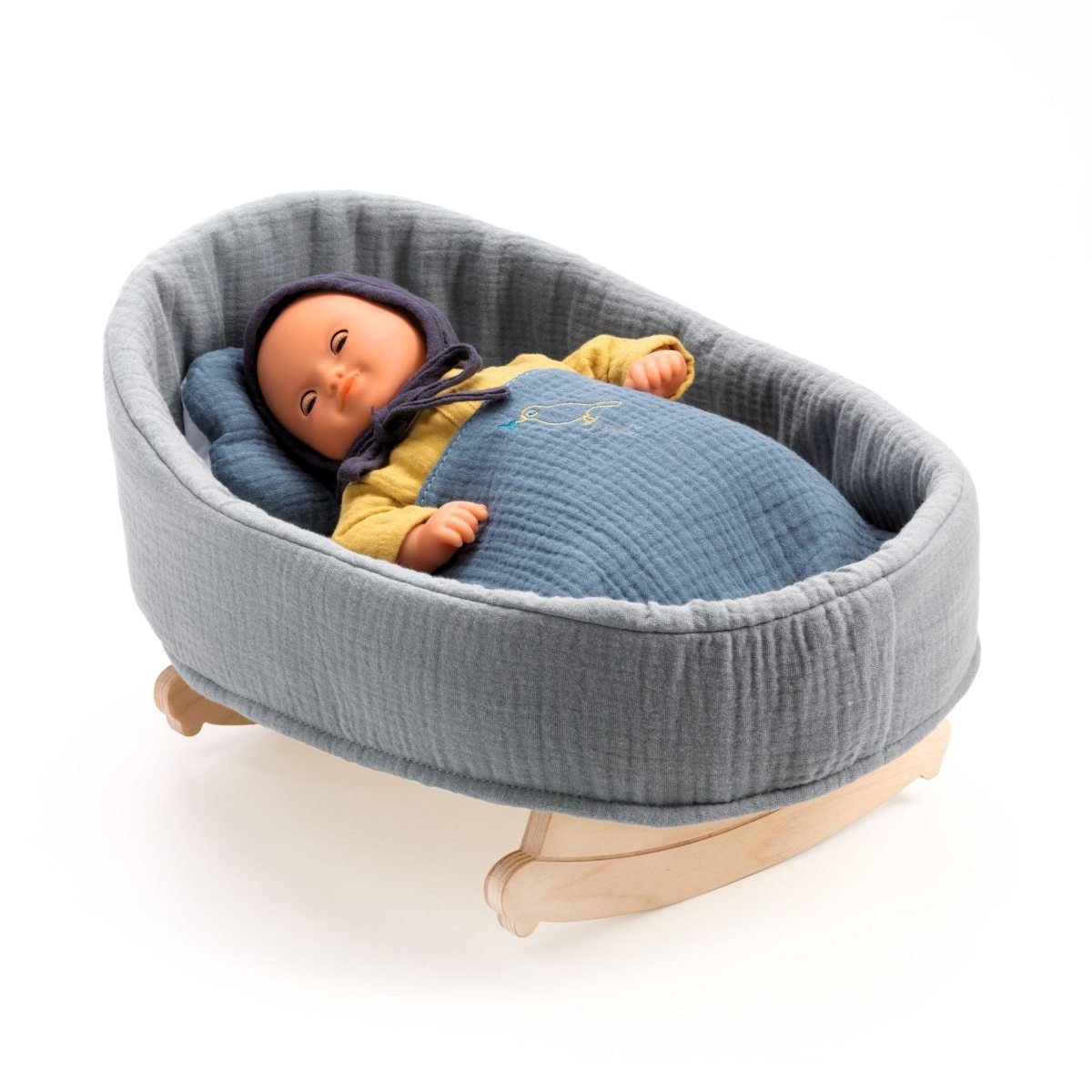 DJECO Puppenbett POMEA Puppenwiege Blue Dream DJ07848