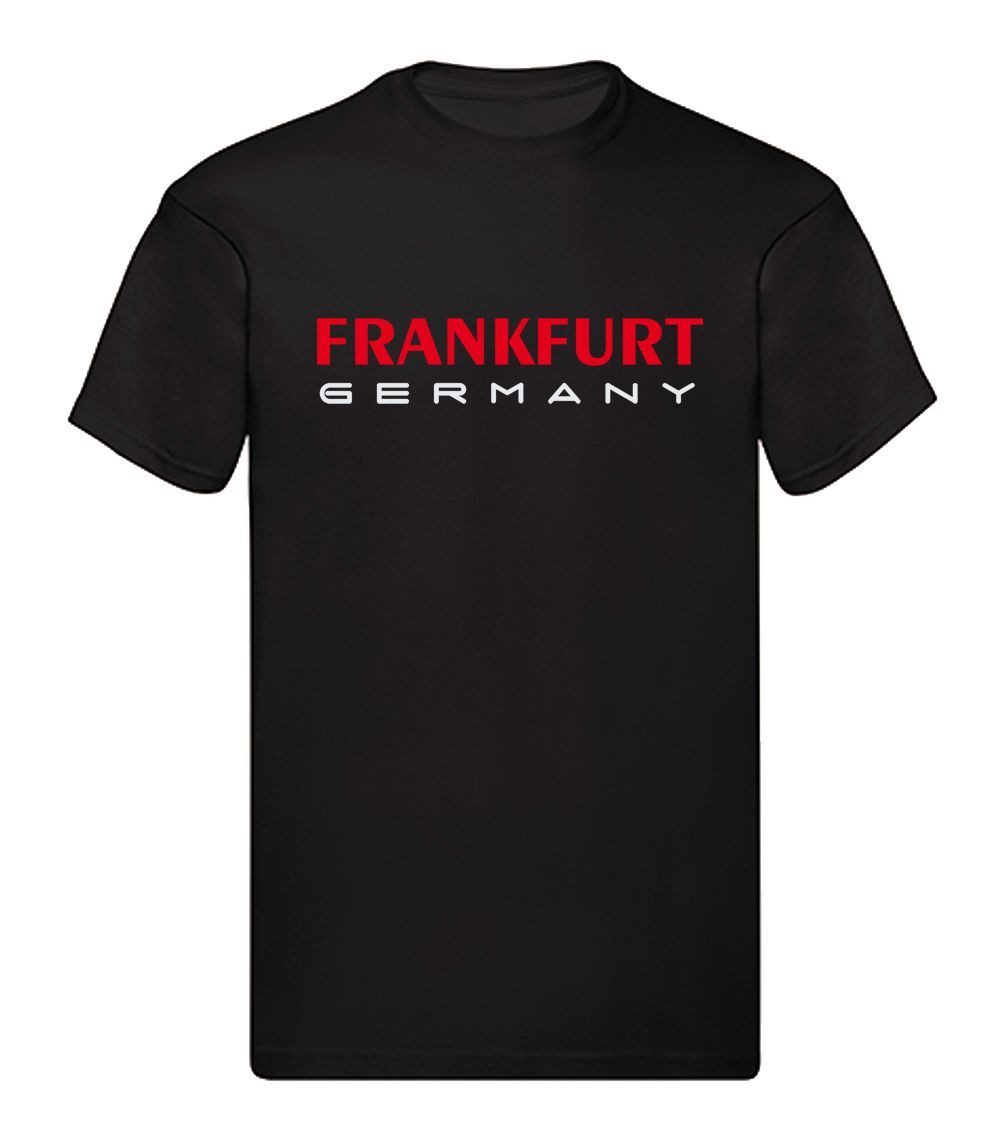 G-graphics T-Shirt Frankfurt Germany (1-tlg) Herren T-Shirt mit einem Motiv für den echten Fan