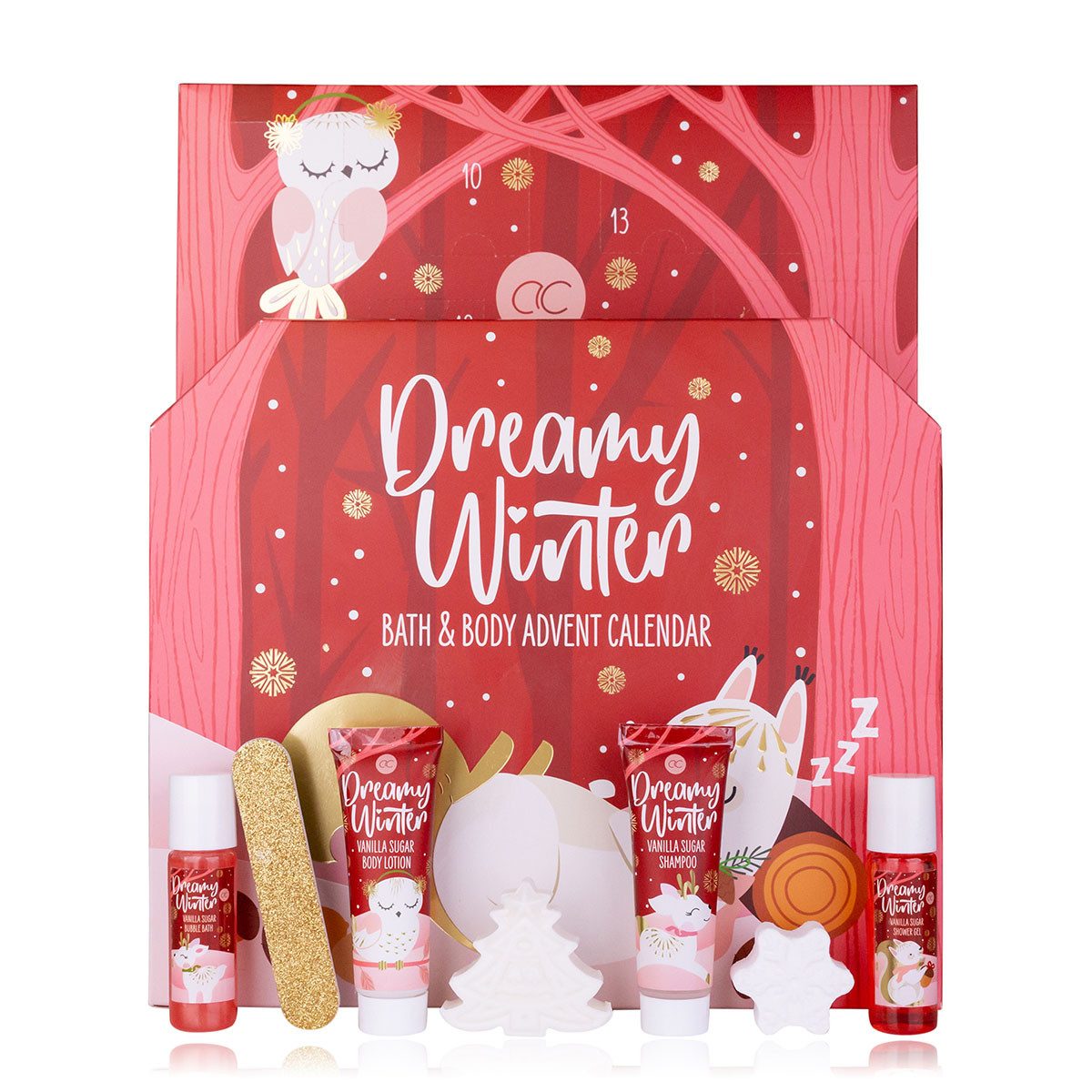 ACCENTRA Adventskalender Accentra Adventskalender DREAMY WINTER – 24 Pflege-Überraschungen, Abwechslungsreicher Pflege-Mix für tägliche Entspannung im Advent