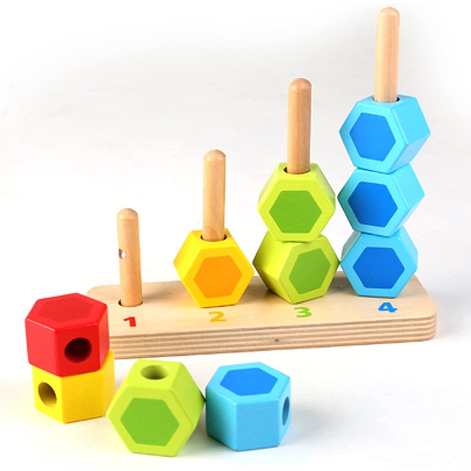 Hape Spiel E0504 Zähl- und Steckspiel