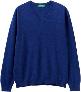 United Colors of Benetton V-Ausschnitt-Pullover im cleanen Look