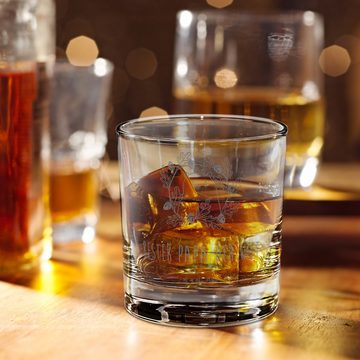 Mr. & Mrs. Panda Whiskyglas Bär König - Transparent - Geschenk, Dad, Whiskeyglas mit Spruch, Tedd, Premium Glas, Mit Liebe graviert