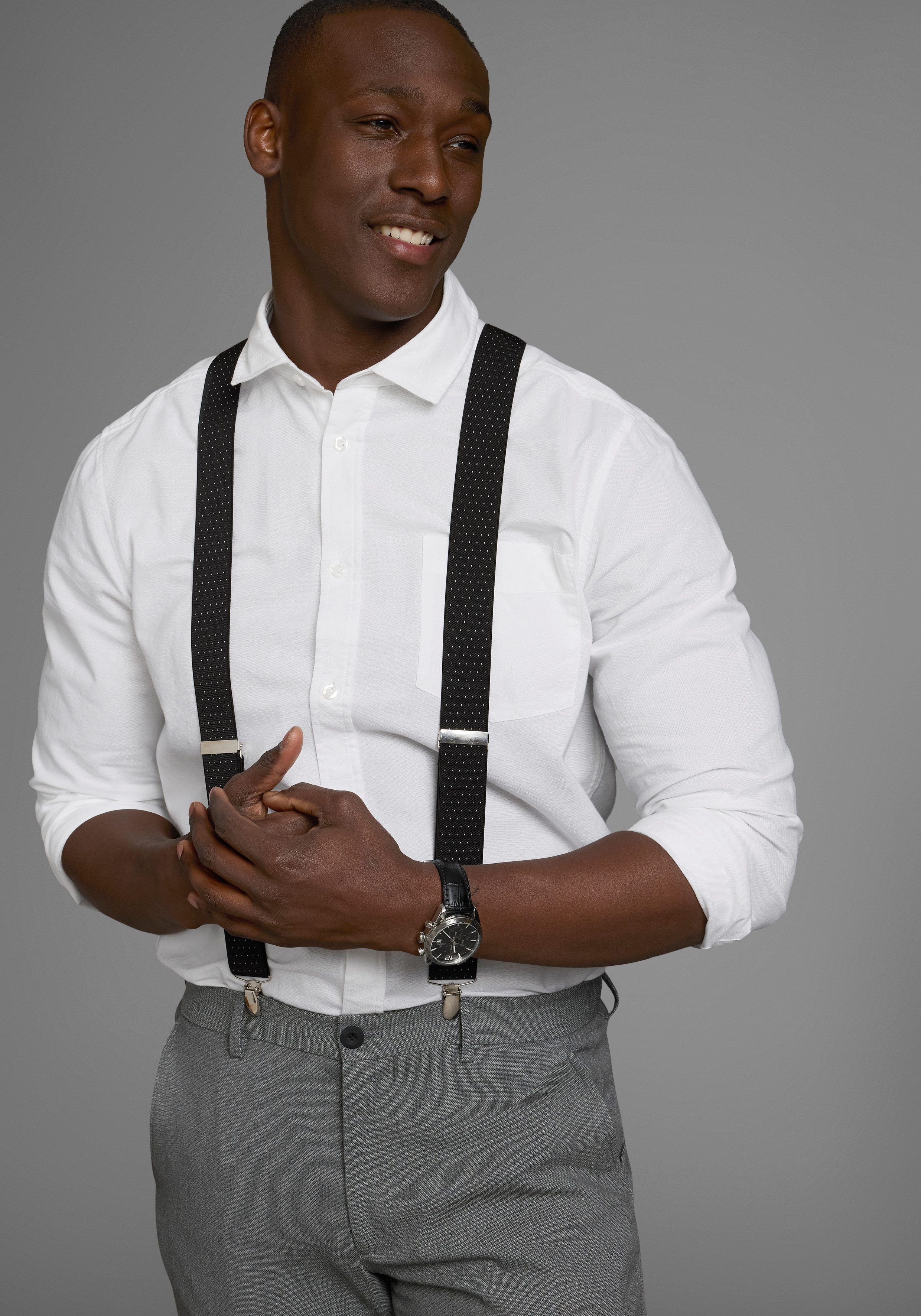 Man's World Hosenträger in bequemer Breite & extra Länge bis 130cm - neue F günstig online kaufen