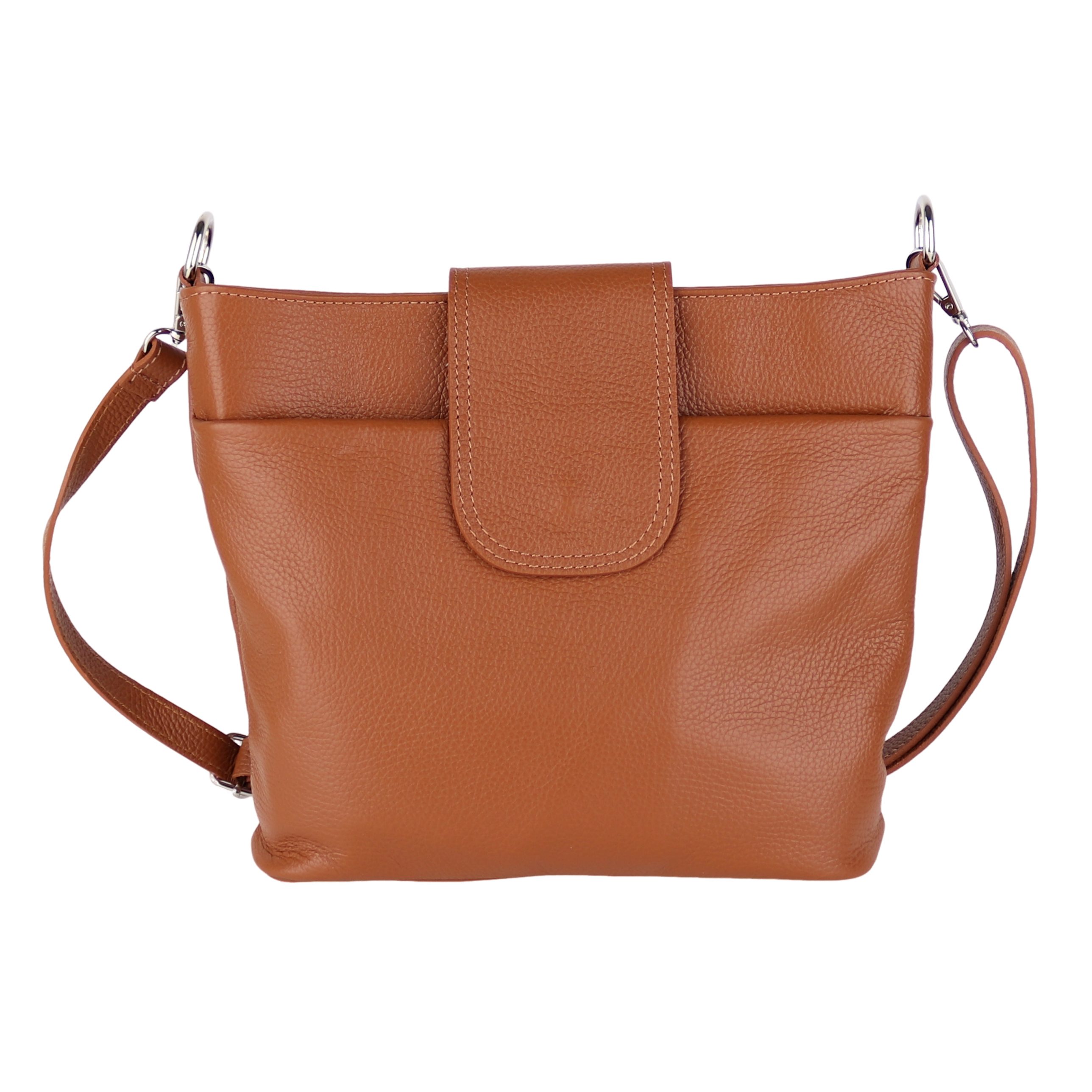 Umhängetasche Damen, Crossbody Bag, Echtleder Made in Italy