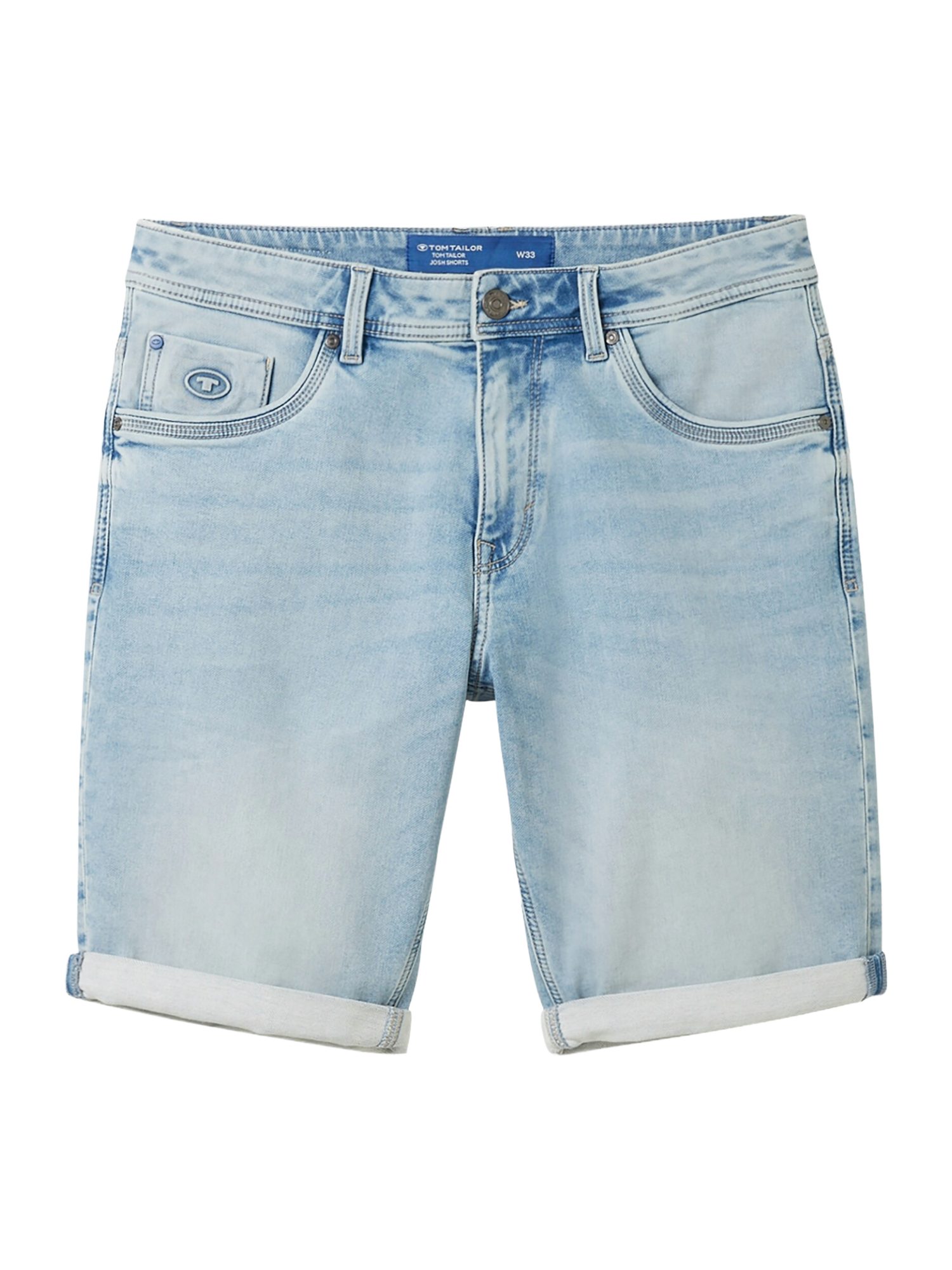 TOM TAILOR Bermudas N blau, Casual, Baumwolle, Unifarben, Slim Fit, Mittel