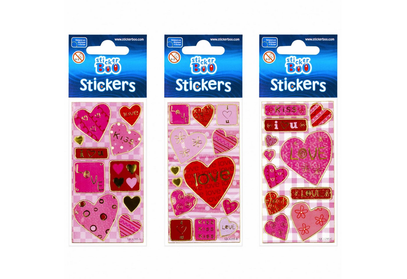 Thumbnail - Sarcia.eu Sticker Rosa Stickerset für Kinder, Liebesaufkleber