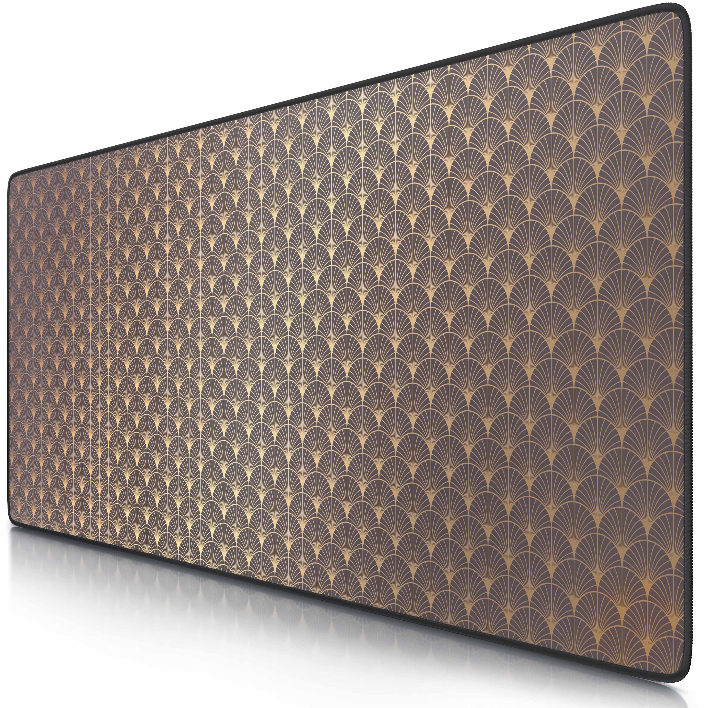 CSL Gaming Mauspad XXL Speed Mousepad 900 x 400 x 3 mm, große Tischunterlage (1-St), rutschfest, abwaschbar, Geschwindigkeit & Präzision, Art Deco