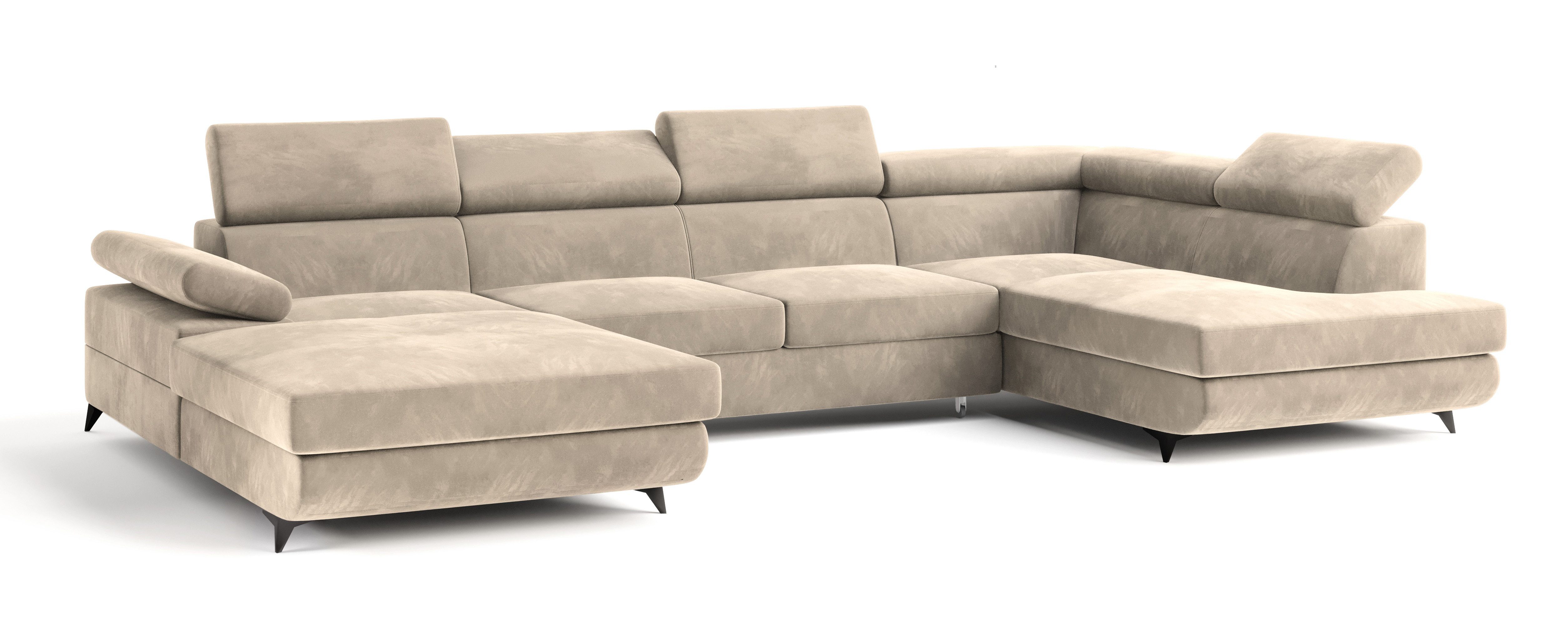 Masseno Ecksofa RUBANO mit Schlaffunktion U-Form, günstig online kaufen