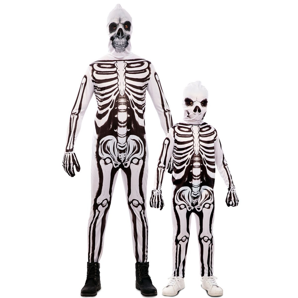 Fyasa Zombie-Kostüm Skelett Overall mit Maske für Kinder Halloween