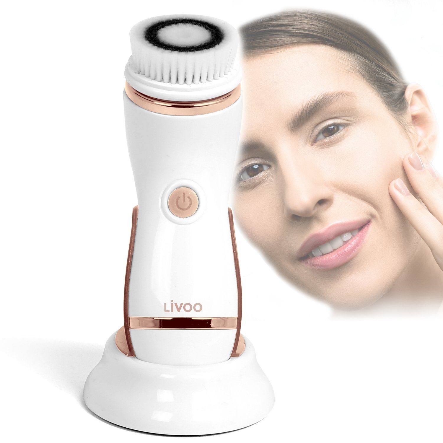 4-in-1 LIVOO LIVOO Gesichtspflege Gesichtsreinigungsbürste Gesichtsbürstenaufsatz Reinigung