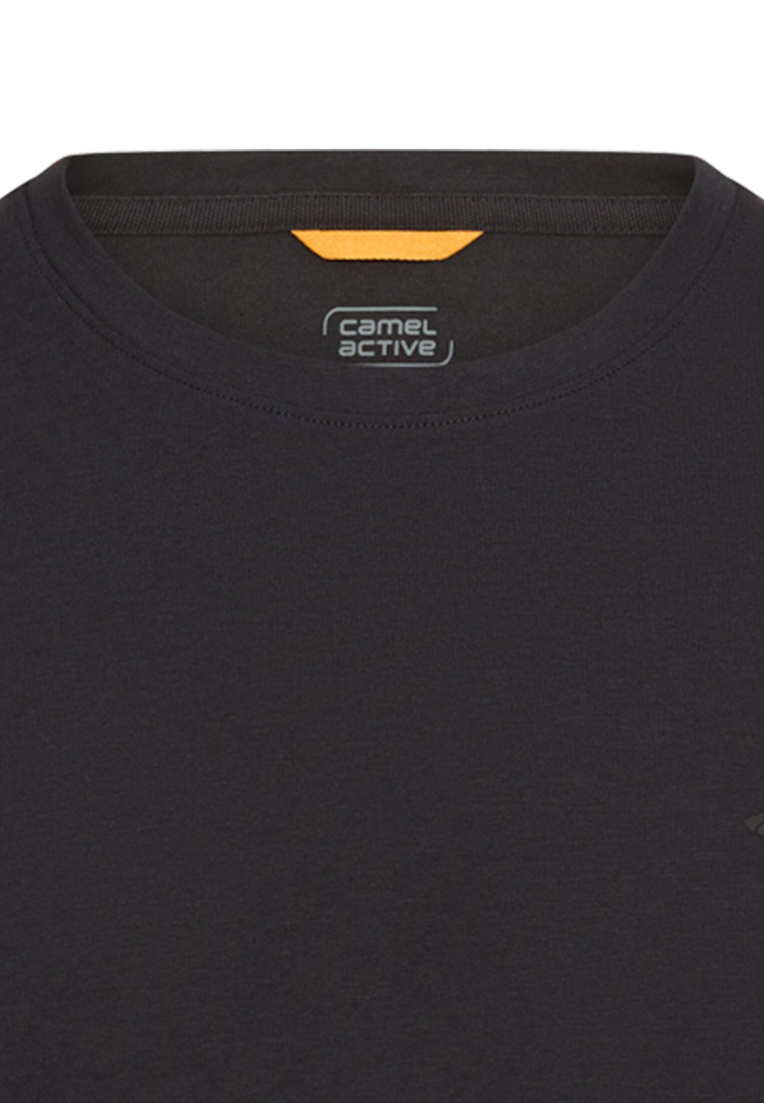 camel active T-Shirt mit Logo-Stickerei