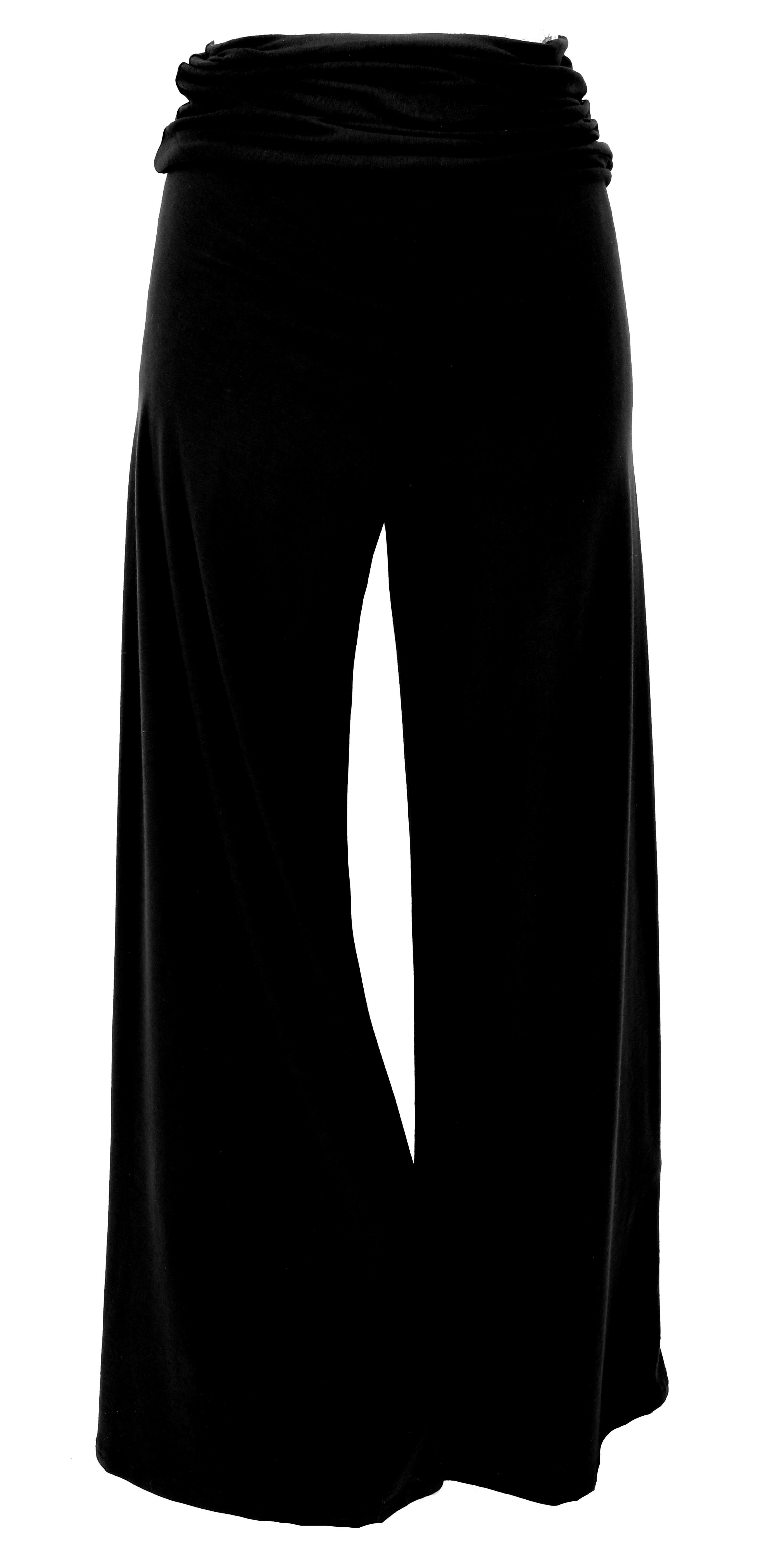 Guru-Shop Relaxhose Bequeme Yogahose mit weitem Bein und hohem Bund.. alternative Bekleidung