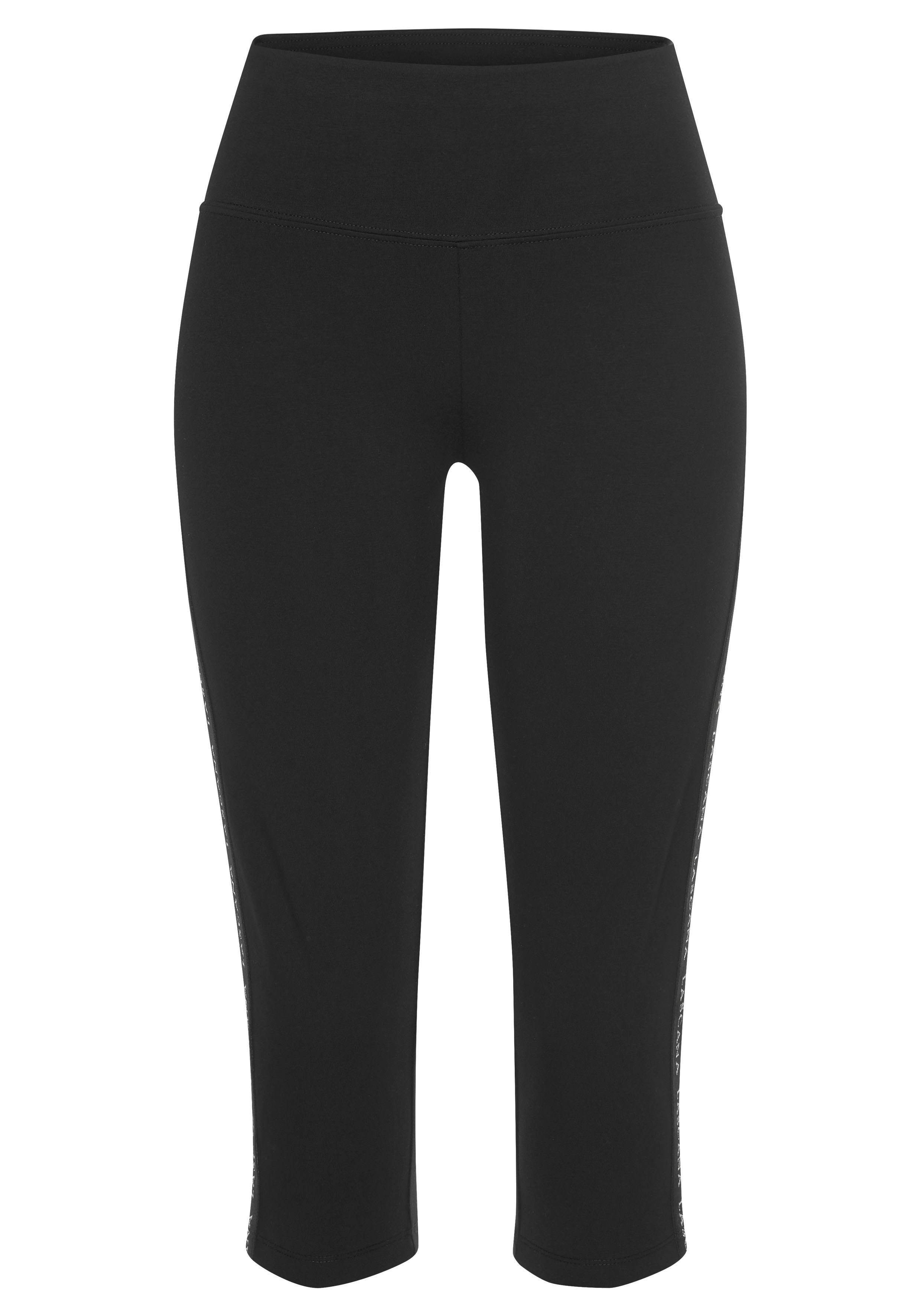 LASCANA ACTIVE Komfortbund schwarz breitem Caprileggings mit