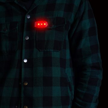 Hama Schulranzen LED Sicherheits-Licht Blink-Licht Clip, mit Reflektor, Anhänger mit Blink-Licht, zur Sicherheit im Dunkeln