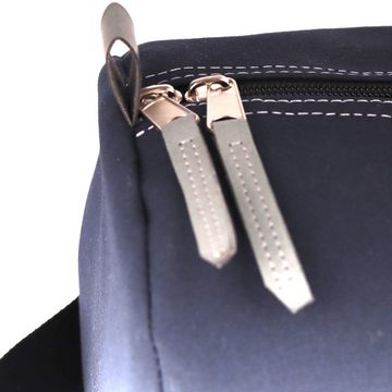 360Grad Reisetasche Pirat Umhänge-Tasche Segeltuch weiß-grau, Zahl blau