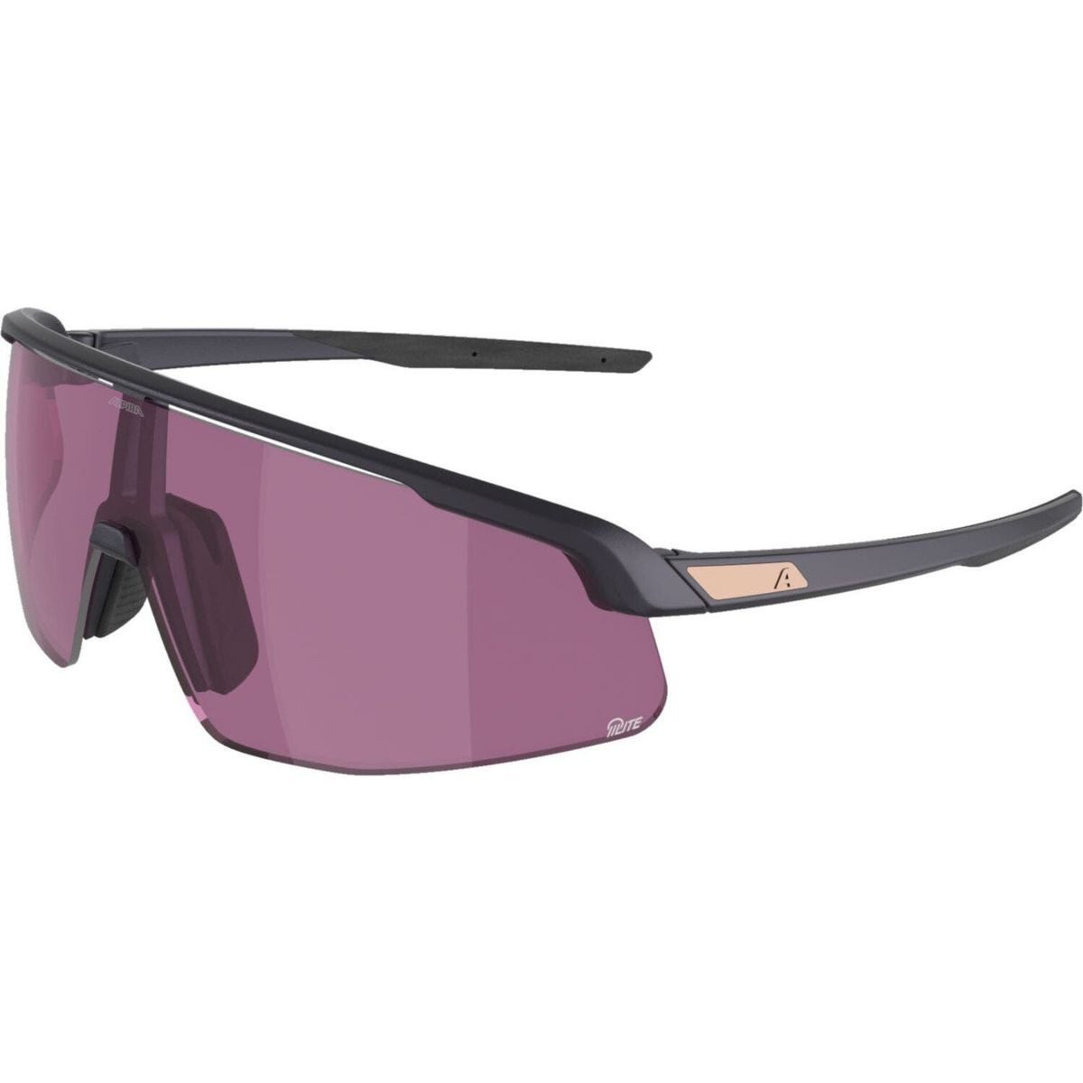 *Alpina* Fahrradbrille Turbo Pro Q-lite, Stilvolle Sportbrille mit UV-Schutz und einzigartigem Design für