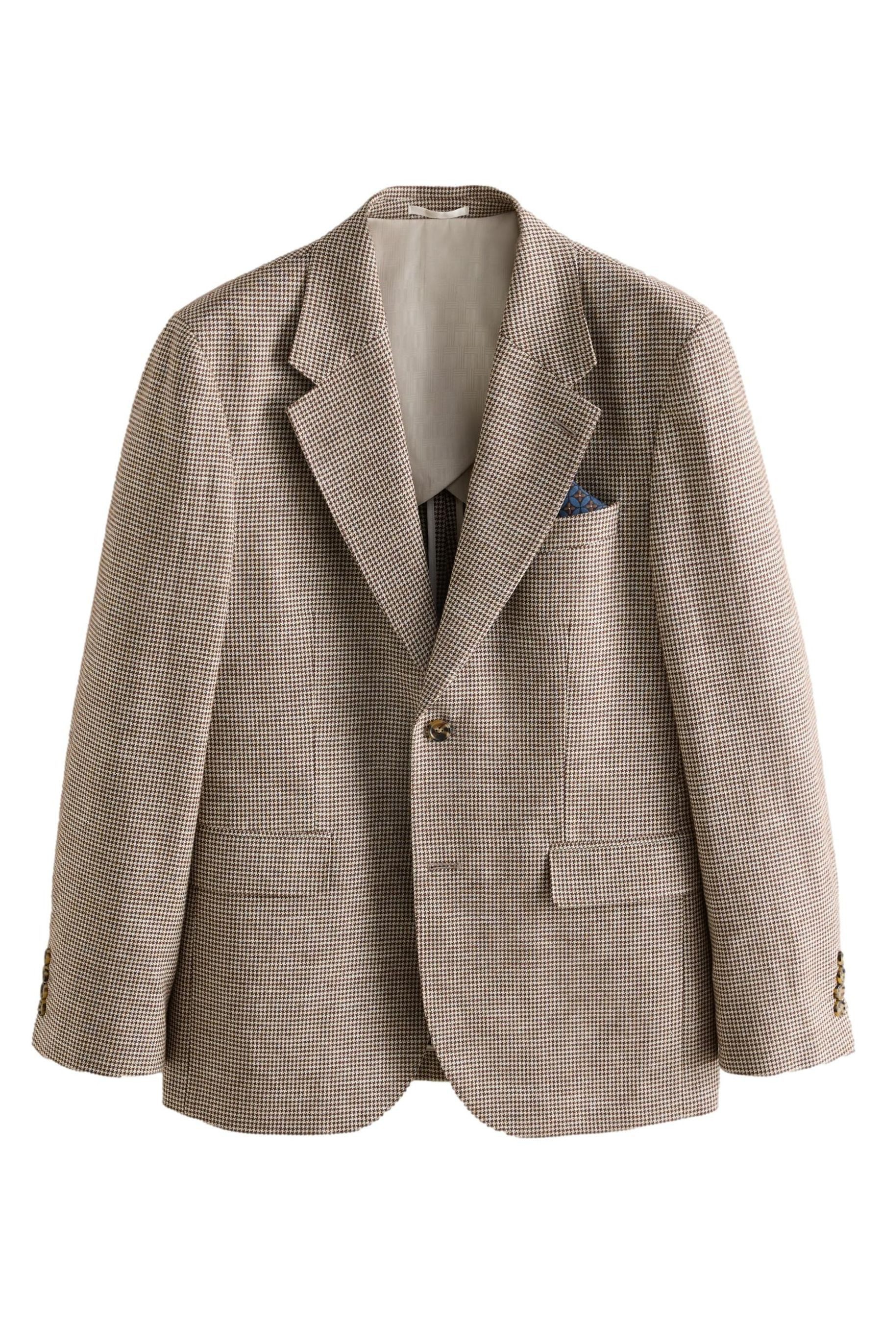 Next Sakko Tailored Fit Anzugsakko mit Hahnentrittmuster (1-tlg)