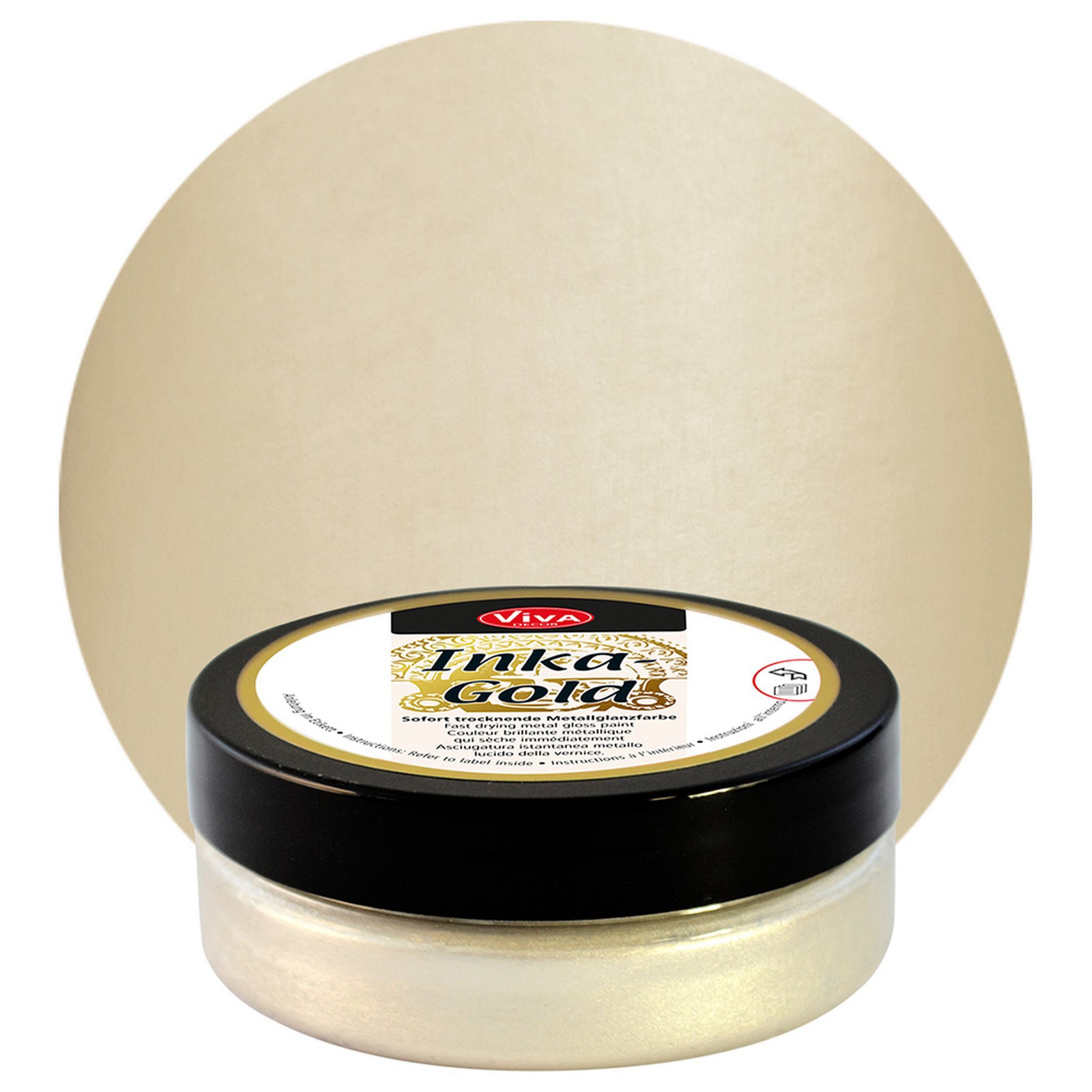 Viva Decor Bastelfarbe ViVA DECOR Inka-Gold 62,5 g - Alt-Silber