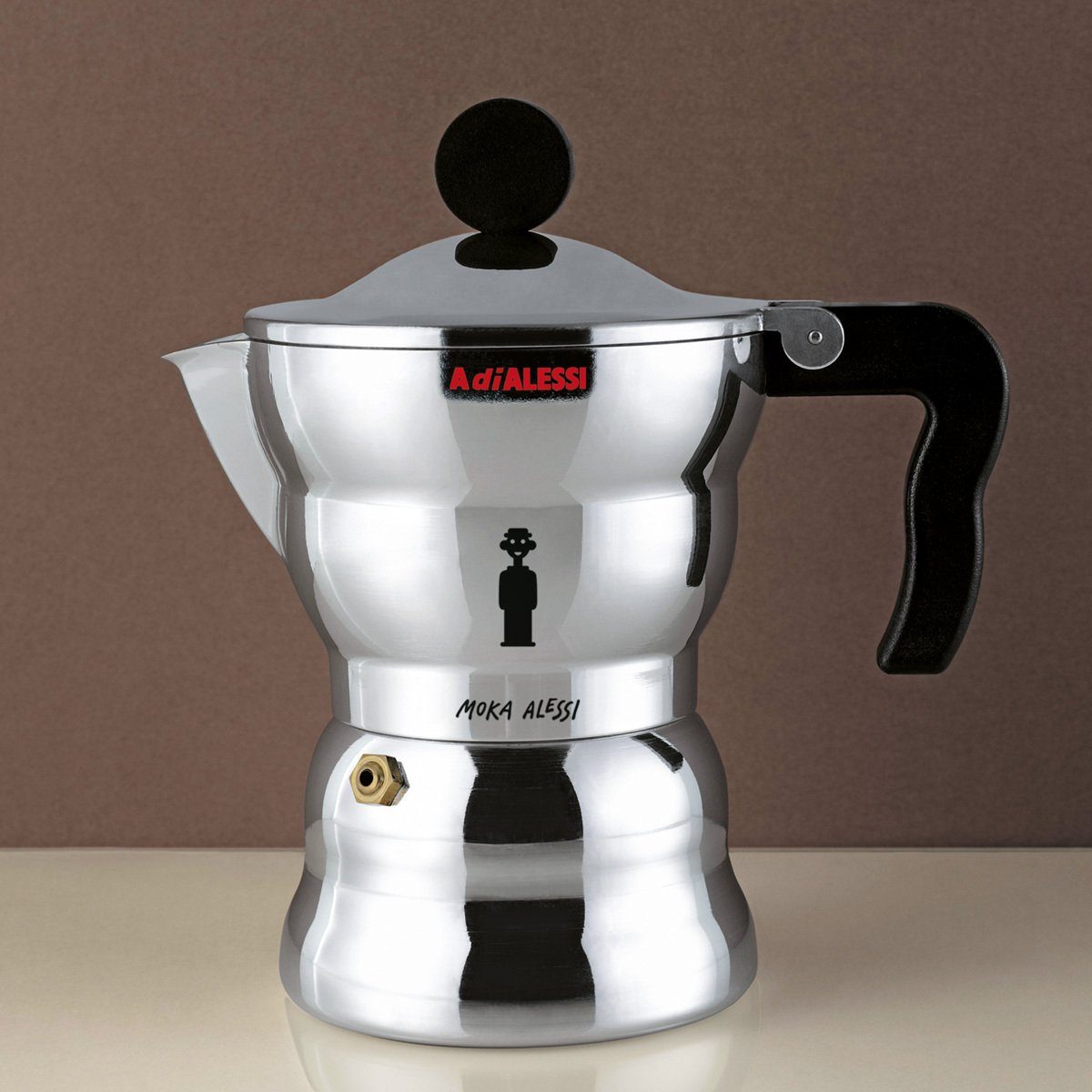 Alessi Espressokocher, 0.3l Kaffeekanne, Nicht für Induktion geeignet