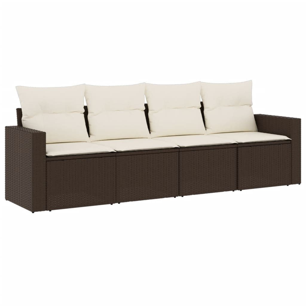 vidaXL Sofaelement 4-tlg. Garten-Sofagarnitur mit Kissen günstig online kaufen