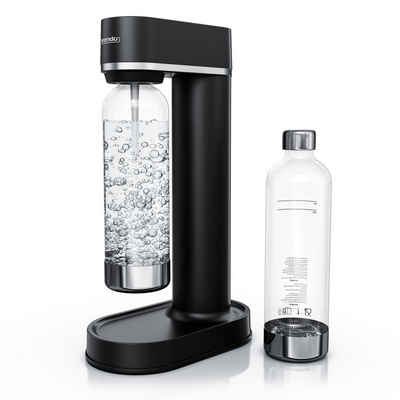 Arendo Wassersprudler, Wassersprudler 850 ml – inkl. 2 850 ml Wasserflaschen - Carbonator - fein dosierbar – kompatibel mit 60 l CO2 Zylindern
