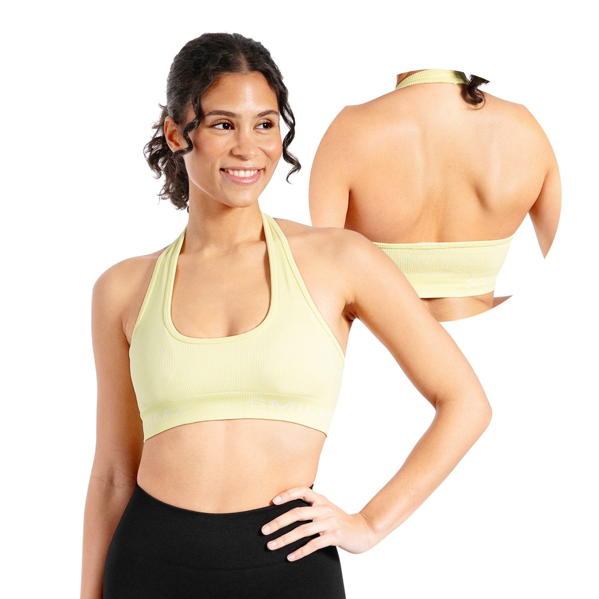 Smilodox Sport-BH Azura, Seamless Sport Top Rückenfrei Starker Halt Fitness günstig online kaufen