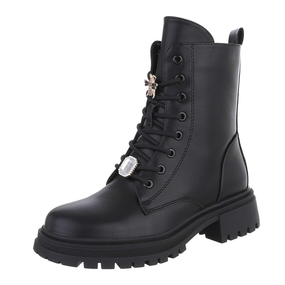 Ital-Design Damen Schnürschuhe Freizeit Schnürstiefelette (87451869) günstig online kaufen