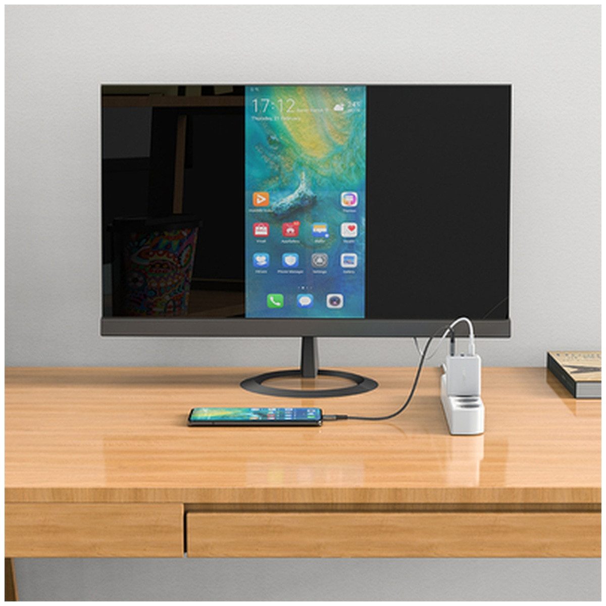 Acefast Acefast 2in1 Ladegerät GaN 65W USB USB-C USB-Adapter Adapter Smartphone-Ladegerät
