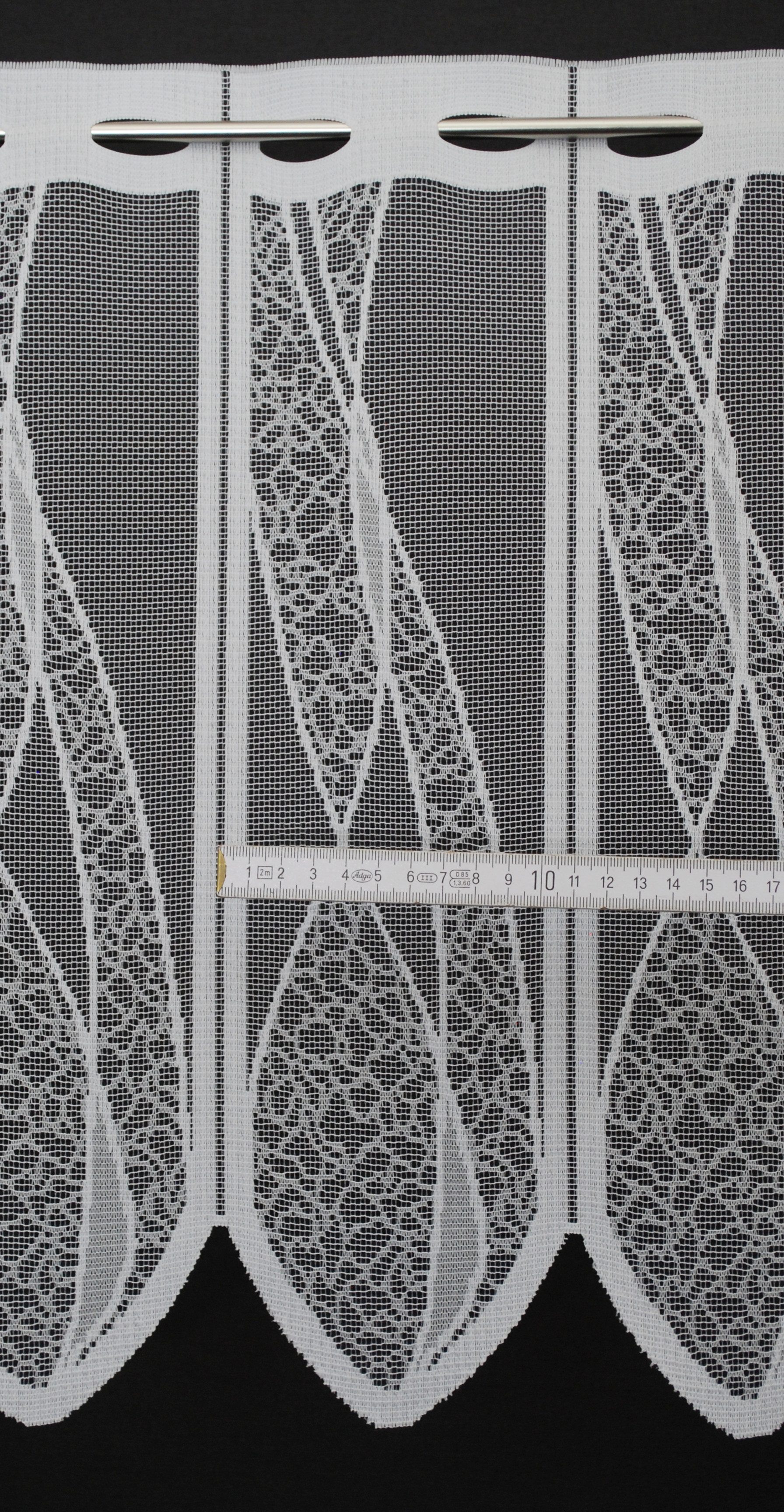 Gardinen Kranzusch Scheibengardine mit Welle, Stangendurchzug, transparent, günstig online kaufen